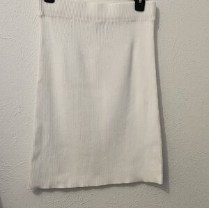 Modern Citizen White Pencil Skirt, XL